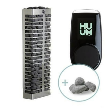 HUUM Steel Mini Sauna Heater 3.5 kw with UKU Wifi in Black