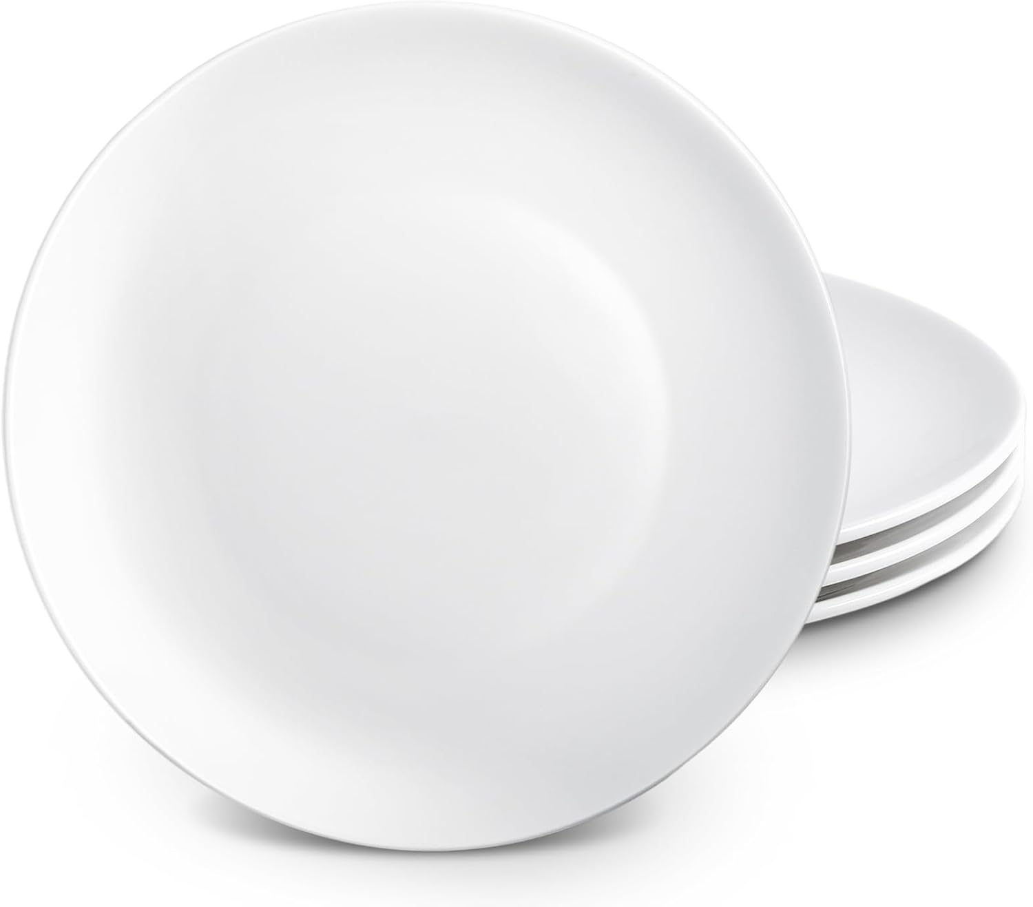 HUVBNAWQ-4 PCS Ceramic Salad Plates, 7 inch White Ceramic Plate, Small ...