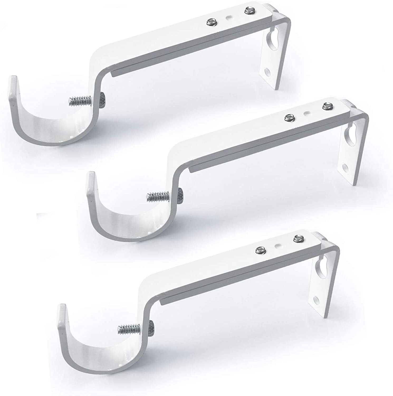 HUVBNAWQ-Curtain Rod Holders Heavy Duty Adjustable Rod Brackets for 7/8 ...