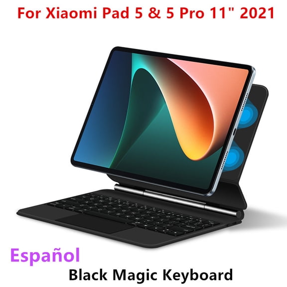 HUWEI Magic Keyboard Folio For Xiaomi Pad 6 Pad6 11 inch Tablet for MiPad 6 Mi Pad 6 5 Pro 11" Smart Case Backlit keyboard Cover