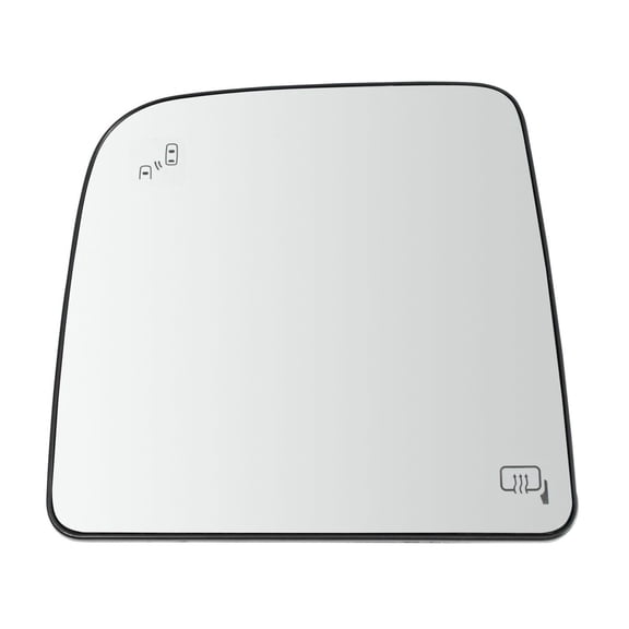 HUZOK 1pc Left Driver Side Heated Exterior Rear View Mirror Glass Towing Blind Spot for Nissan for Titan 2017-2019 for Titan XD 2016-2018 4043498529