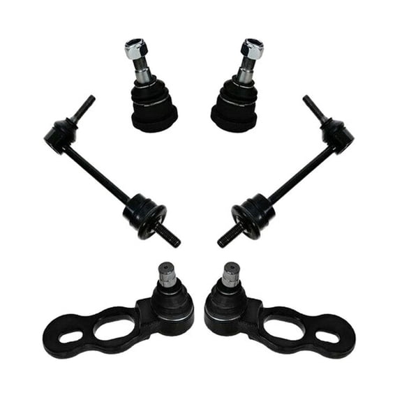 HUZOK 6pcs Suspension Ball Joint Sway Bar Linkage Kit Set Front Upper Lower Side for Ford for Crown Victoria 4.6L 1998-2002,for Lincoln for Town Car 4.6L 1998-2002