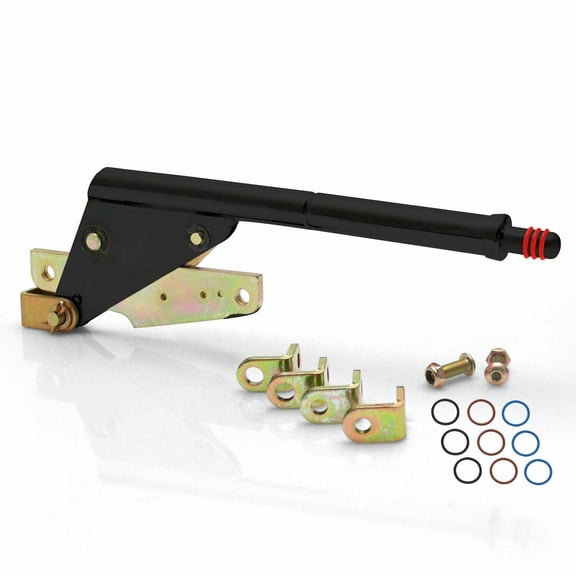 HUZOK Black Emergency Parking Brake Handle Assembly-Floor Mount JDM Lever for Malibu 1974,for Suburban 1950 1954-1955 1957-1958 1960-1965,for C15/C1500 Suburban 1970 1972 1974,for Mustang