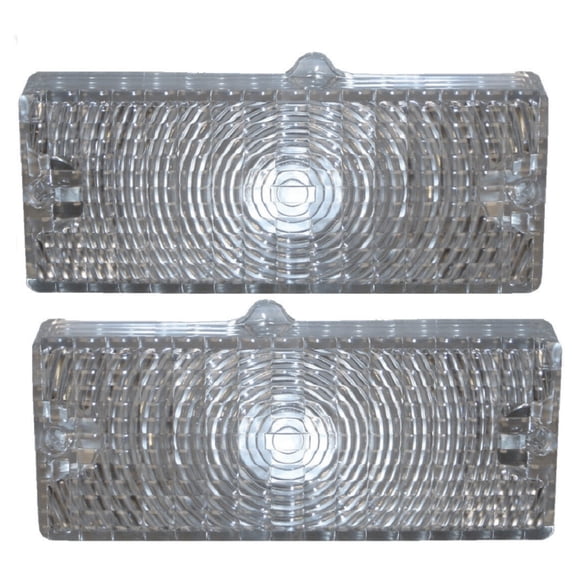 HUZOK for Blazer for C10 Suburban & Pickup for C20 Suburban & Pickup for K10 Suburban & Pickup for K20 Suburban & Pickup Truck Clear Front Left & Right Grill Turn Signal Lights Park Lamps