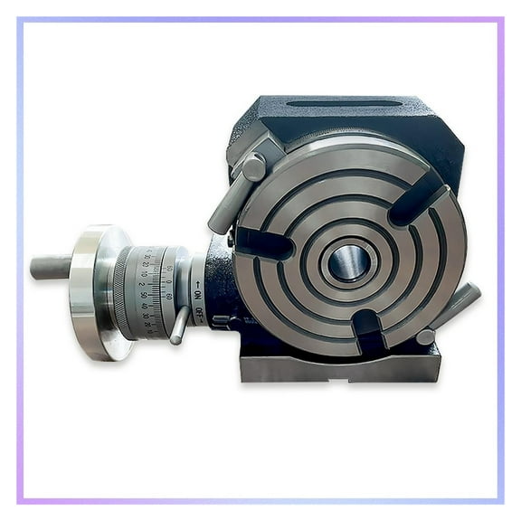 HV4 Diameter 110mm Vertical And Horizontal Milling Machine Horizontal Vertical Rotary Table High Precision