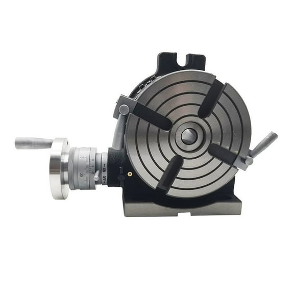 HV6 Diameter 150mm Vertical And Horizontal Dual Purpose Milling Machine Horizontal Vertical Rotary Table High Precision ,Easy to Use