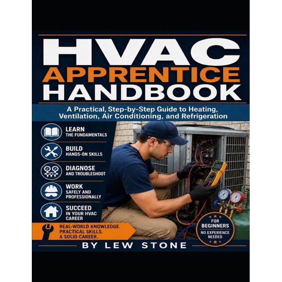 HVAC Apprentice Handbook: A Practical Beginner's Guide to Heating, Ventilation, Air Conditioning, Refrigeration Basics, , (Paperback)