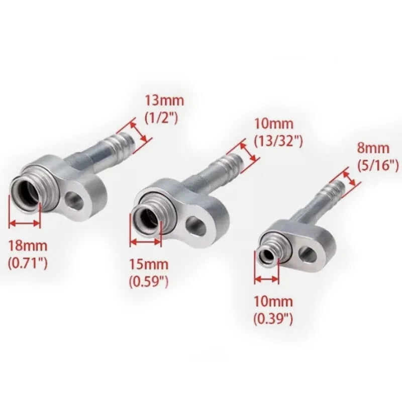 HVAC Barb Fitting Straight O Ring Car AC Air Compressor Accumulator ...