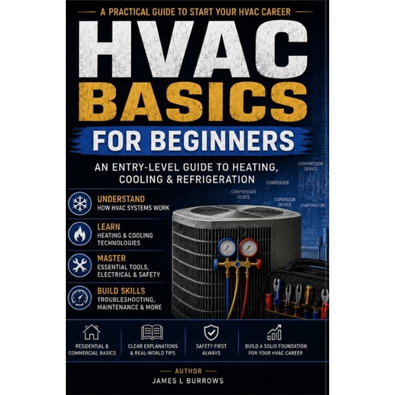 HVAC Basic for Beginners: An Entry Level Guide to Heating, Cooling & Refrigeration, (Paperback)