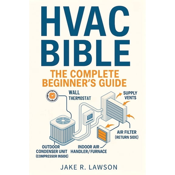 HVAC Bible: The Complete Beginner's Guide: Master HVAC Systems with Visual Guides, Step-by-Step Lessons, Troubleshooting, (Paperback)