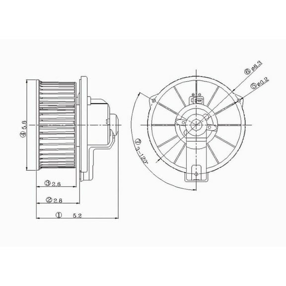 HVAC Blower Motor Fits 1997 Plymouth Breeze