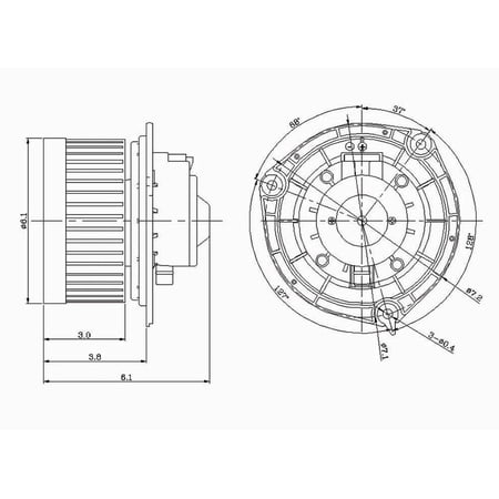 HVAC Blower Motor Fits 2004 Cadillac DeVille