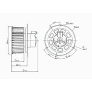 HVAC Blower Motor Fits select 1998-2011 MERCURY GRAND MARQUIS, 1998-2011 FORD CROWN VICTORIA