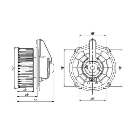 HVAC Blower Motor Fits select: 2000-2004 ISUZU RODEO, 2000-2002 HONDA PASSPORT