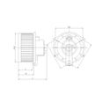 thumbnail image 1 of HVAC Blower Motor Fits select: 2000-2005 MERCEDES-BENZ ML, 1 of 5