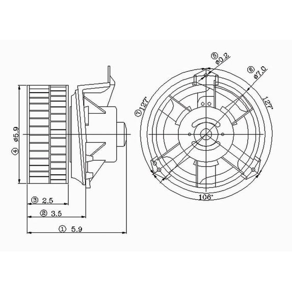 HVAC Blower Motor Fits select: 2001-2007 DODGE GRAND CARAVAN, 2001-2007 CHRYSLER TOWN & COUNTRY
