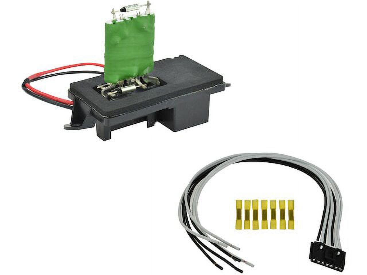 HVAC Blower Motor Resistor Kit 2 Piece Set - Compatible with 2000 - 2006 Chevy Tahoe 2001 2002 2003 2004 2005
