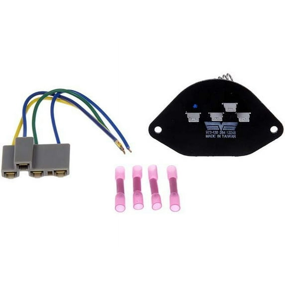 HVAC Blower Motor Resistor Kit - Compatible with 1977 - 1990 Chevy Caprice 1978 1979 1980 1981 1982 1983 1984 1985 1986 1987 1988 1989
