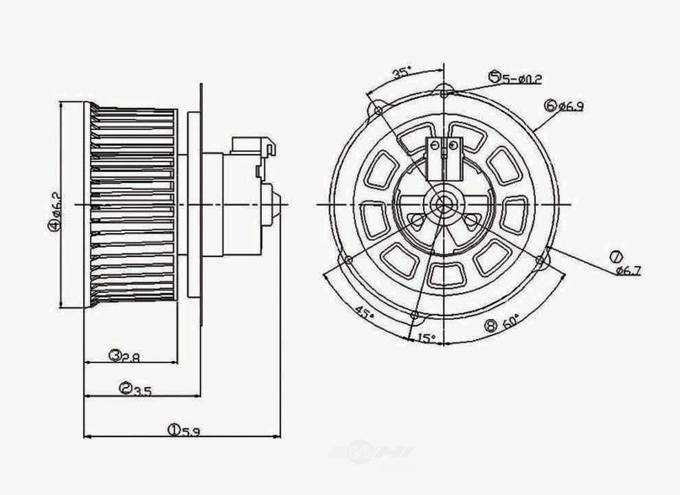 HVAC Blower Motor