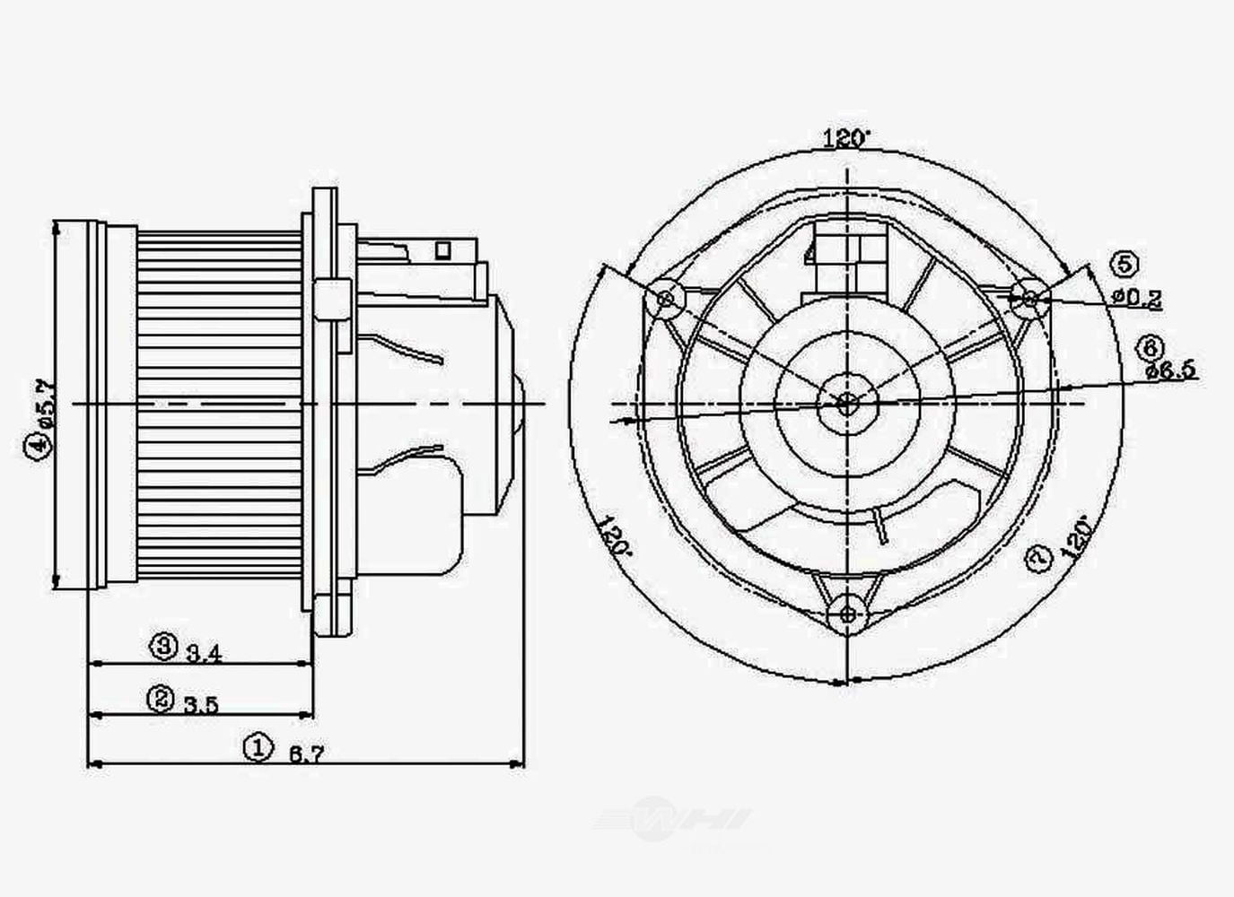 HVAC Blower Motor