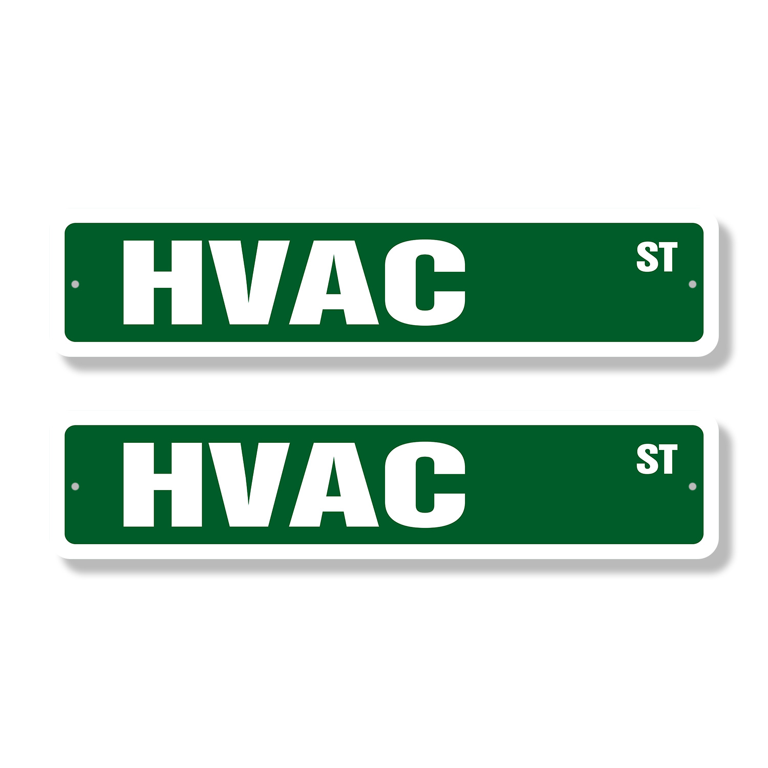 HVAC Classic Street Sign (2 Pack) high voltage air conditioning ac Road ...