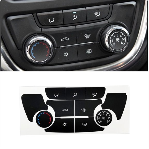HVAC Climate Control Button Vinyl Decal Sticker For Buick Verano Encore 13 14 15