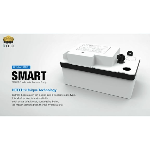 HVAC Condensate Pump with Safety Switch 120GPH 1/10HP (Dust/Waterproof) SMART 26