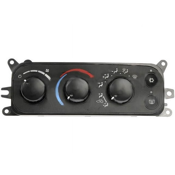 HVAC Control Module with Manual Air Conditioning Controls, Window Defogger and Heated Mirrors - Compatible with 2002 - 2005 Dodge Ram 2500 2003 2004