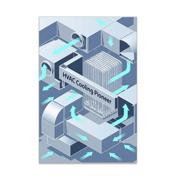 HVAC Cooling Poster - Gloss Paper Finish - Wall Decor for Engineering Classrooms