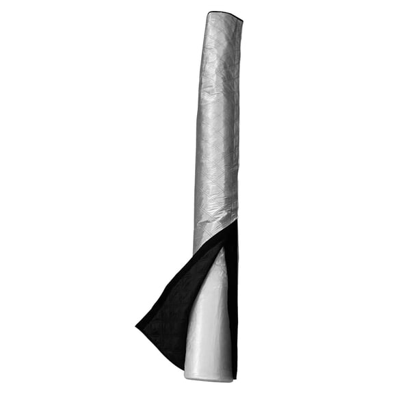 HVAC Copper AC Line Outdoor Pipe Insulation Cover 59 Inch, Portable AC Hose Insulation Sleeve for Sun, Rain & Winter Freeze Protection, Foam Insulation Duct Mini Splits Water Pipe,Silver