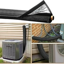 HVAC Copper Pipe Insulation Cover Protector, 3 Layers Outdoor 600D Oxford AC Copper Line Insulation Sleeve Wrap for Outside, for Central Air Conditioning Mini Splits, 72.05x10.24 Inch