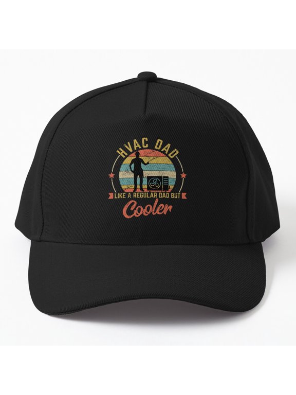 HVAC Dad Like a Regular Dad but Cooler Baseball Hat, Heating Cooling Trade Gift Cap