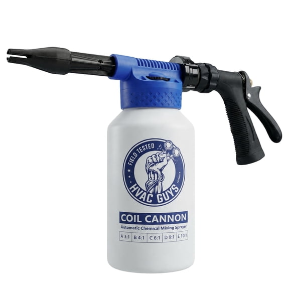 HVAC Guys Coil Cannon Cleaner Mixing Sprayer for Air Conditioning and Refrigeration Coil Cleaner - 2QT Size