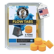 HVAC Guys Flow Tabs with Gel Lock Technology - 18 Pack - Keeps Drain Pans Clean, Prevents Overflow, 3 Ton Tab Lasts up to 3 Months - 1 Tab is equal to 18 Regular Tablets 324 total - Made in the USA