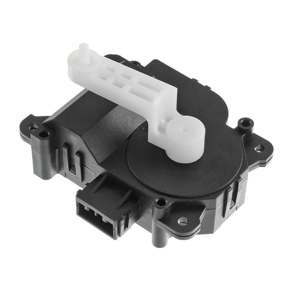 HVAC Heater Blend Door Temperature Actuator with 7-Pin Connector - Plastic Black Design