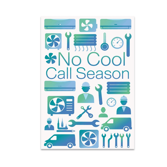 HVAC High Demand Season Wall Decor - HVAC Enthusiast - 13x19 Poster Print