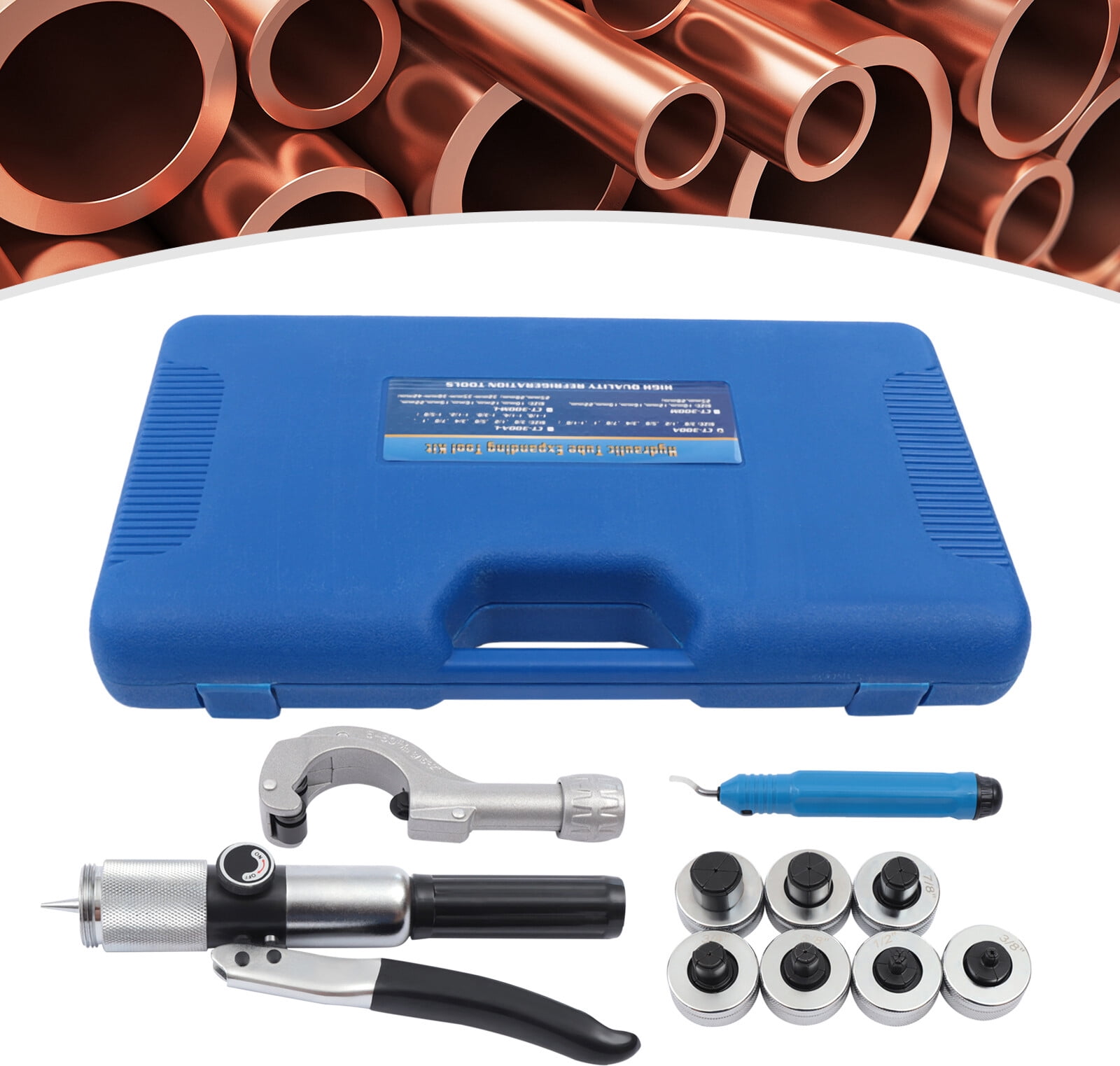 HVAC Hydraulic Swaging Tool Kit Fit Copper Tubing Expanding Copper Tube Expander