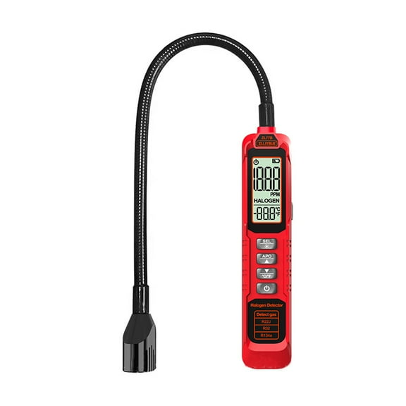 HVAC Leak Detector Leak Tester AC Sniffer CFCs HCFCs Tester with Light & Alarm
