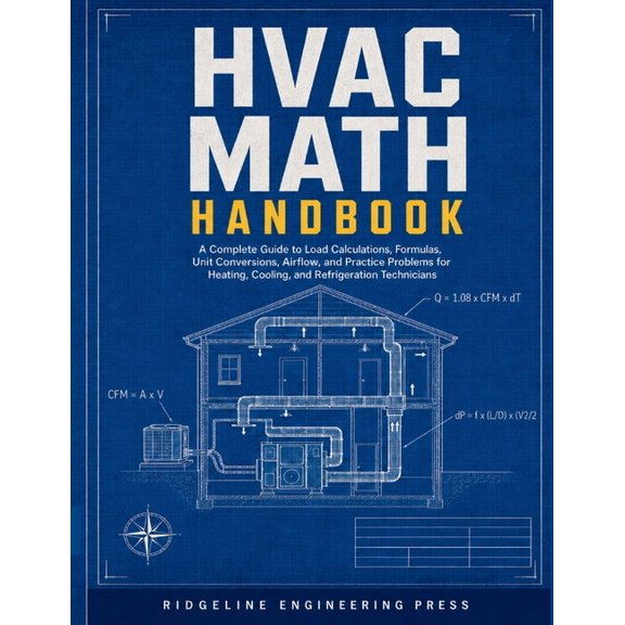 HVAC Math Handbook: A Complete Guide to Load Calculations, Formulas, Unit Conversions, Airflow, and Practice Problems fo, (Paperback)