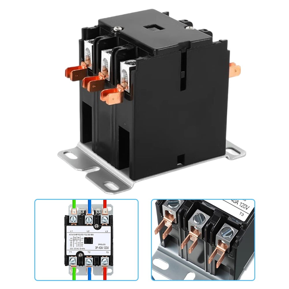 HVAC Motor Contactor AC Air Conditioner Replacement Relay 3 Pole 25/32