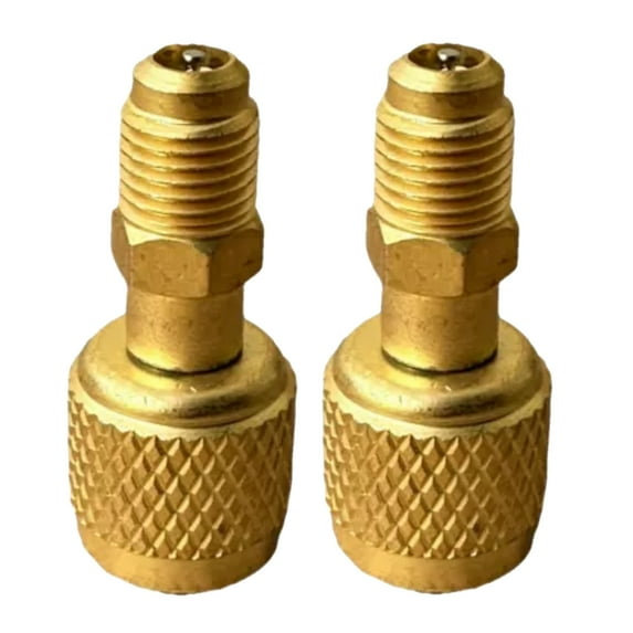 HVAC R32 Reverse Thread 1/4" Female,1/4" Male Adapter For A2L R454B/R32 Tanks
