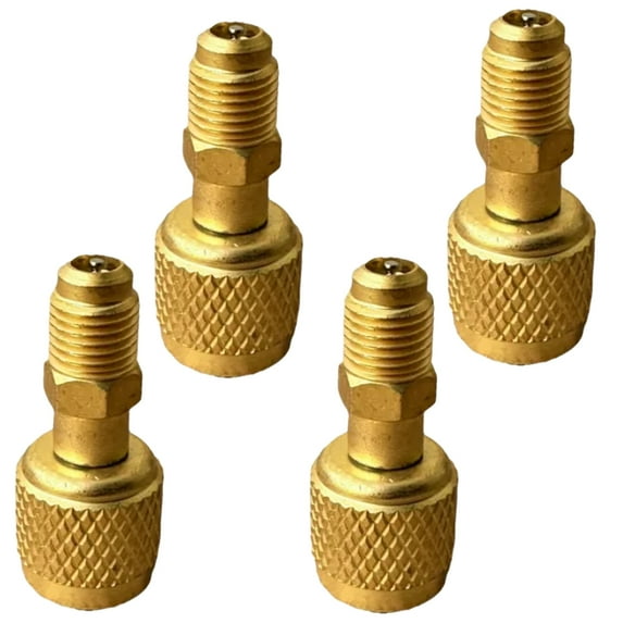 HVAC R32 Reverse Thread 1/4" Female,1/4" Male Adapter For A2L R454B/R32 Tanks