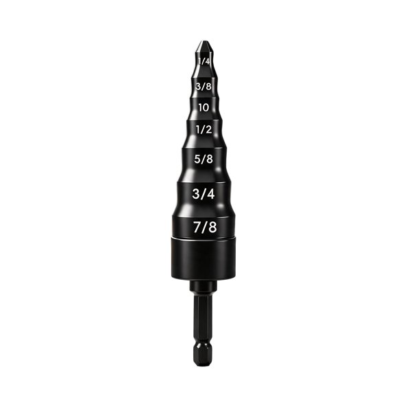 HVAC Service Tube Expander Bit, Multi Size 45 Steel Swaging Tool for Copper Pipe and Aluminum Line Expansion Work