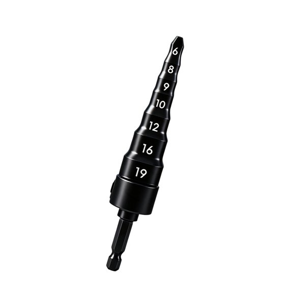HVAC Service Tube Expander Bit, Multi Size 45 Steel Swaging Tool for Copper Pipe and Aluminum Line Expansion Work