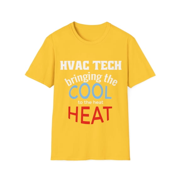 HVAC Technician Shirt Cool Heat Tech T-Shirt Novelty Tees