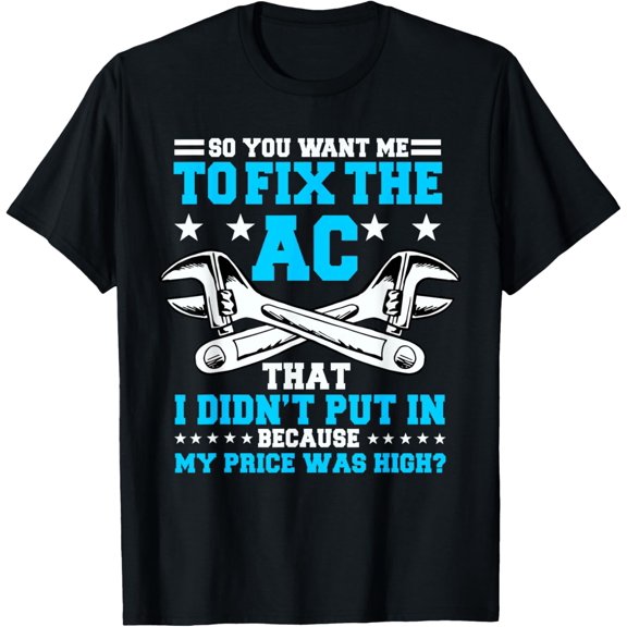 HVAC Technician Work Mechanic Installer Service HVACR Tech T-Shirt