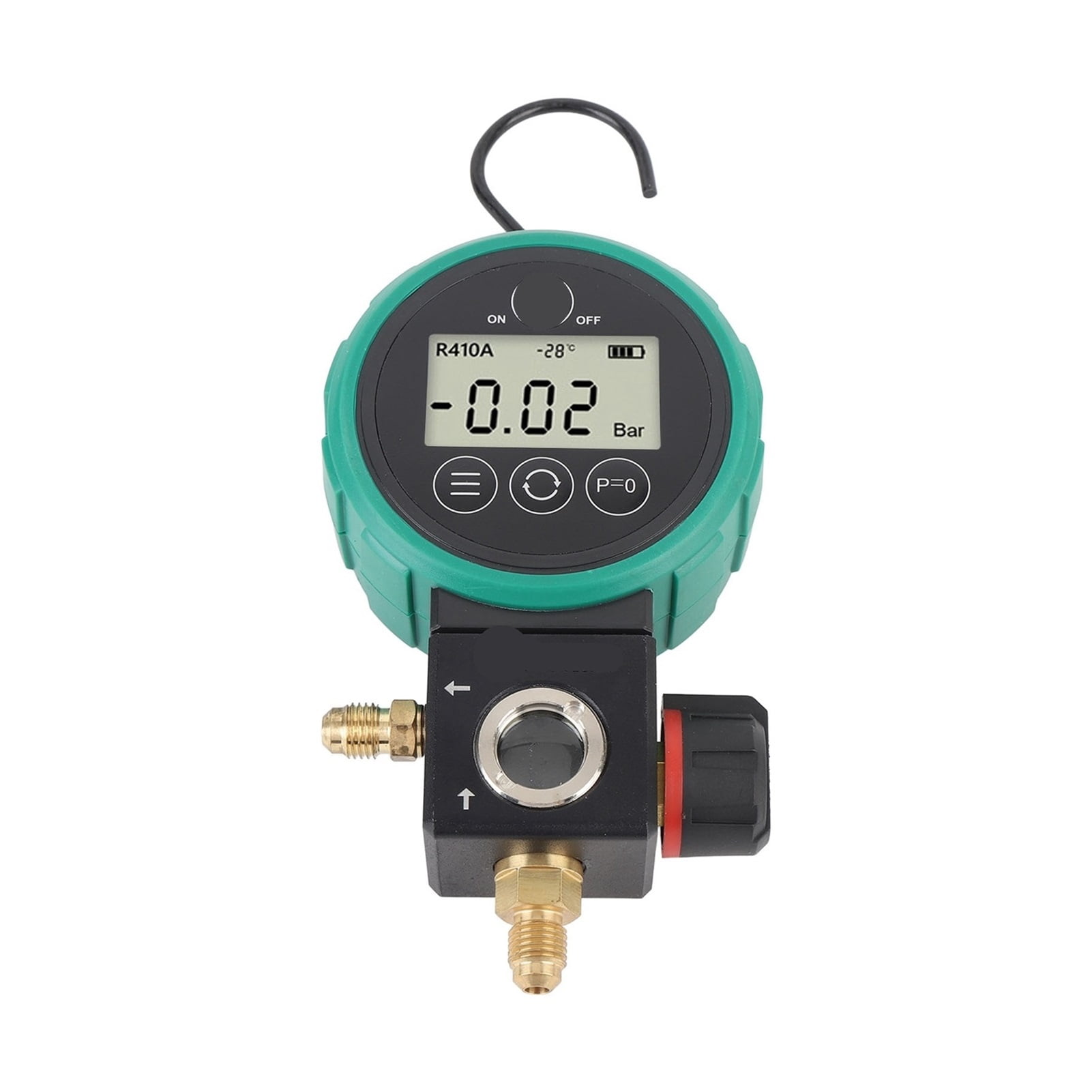 HVAC Vacuum Gauge Tester Power Saving Overpressure Alarm Digital HVAC Gauge Timed Shutdown