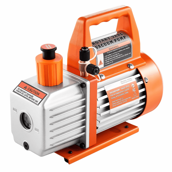 HVAC Vacuum Pump 3.5 CFM 1/4 HP - Rotary Vane AC Unit for R134a/R22/R410a - Automotive AC Maintenance & Resin Degassing