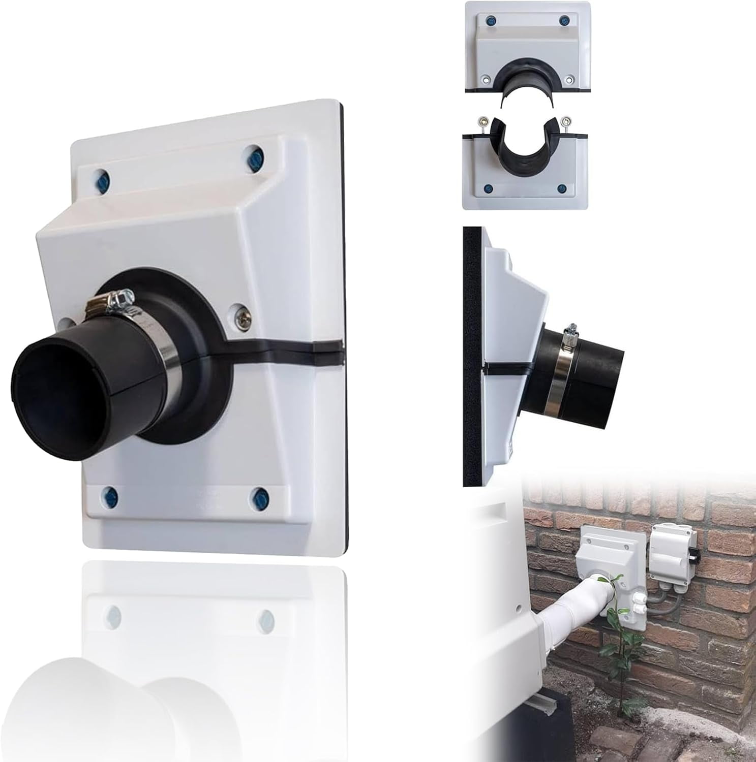 HVAC Wall Penetration Cover - Professional Line-Hide Kit for Mini Split ...