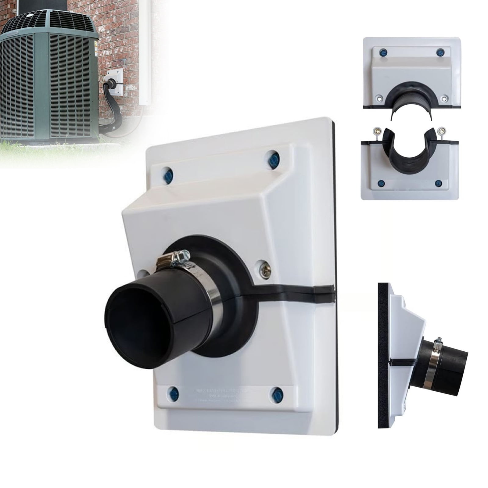 HVAC Wall Penetration & Line-Set Cover Kit, Split AC Line-Set Wall ...